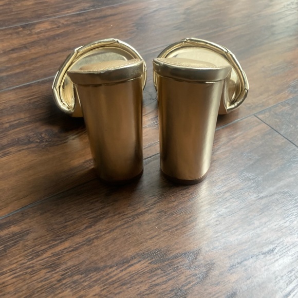 4 inch gold mules - Picture 4 of 5